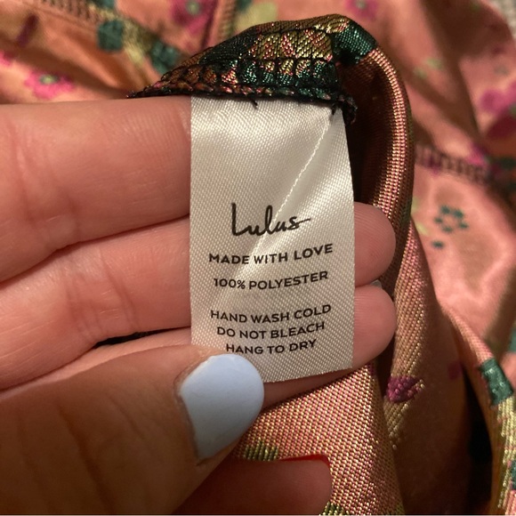 Lulu’s Floral Strapless Dress - Picture 10 of 13